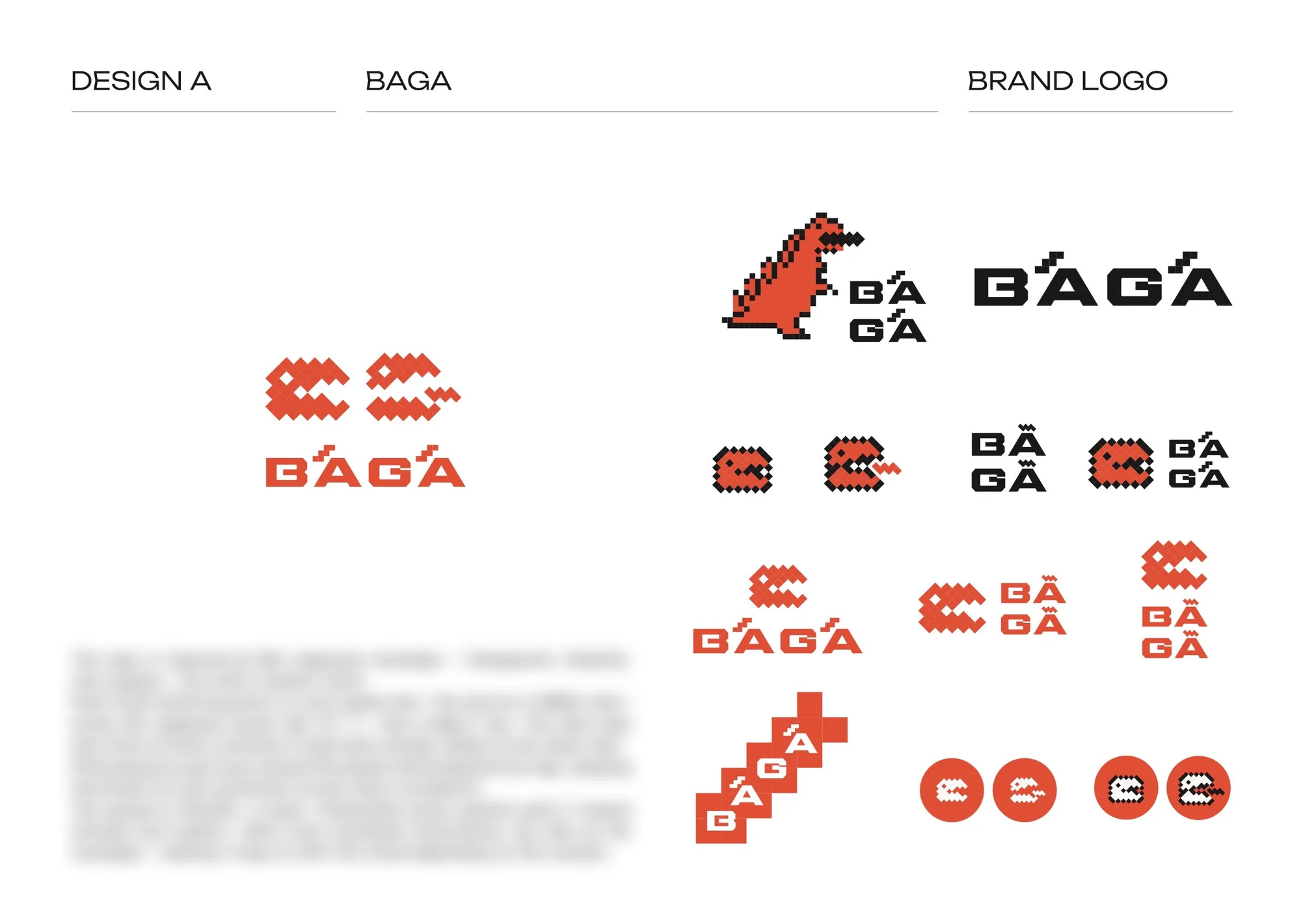 SUPA BĀGĀ logo option Design A (the chosen design)