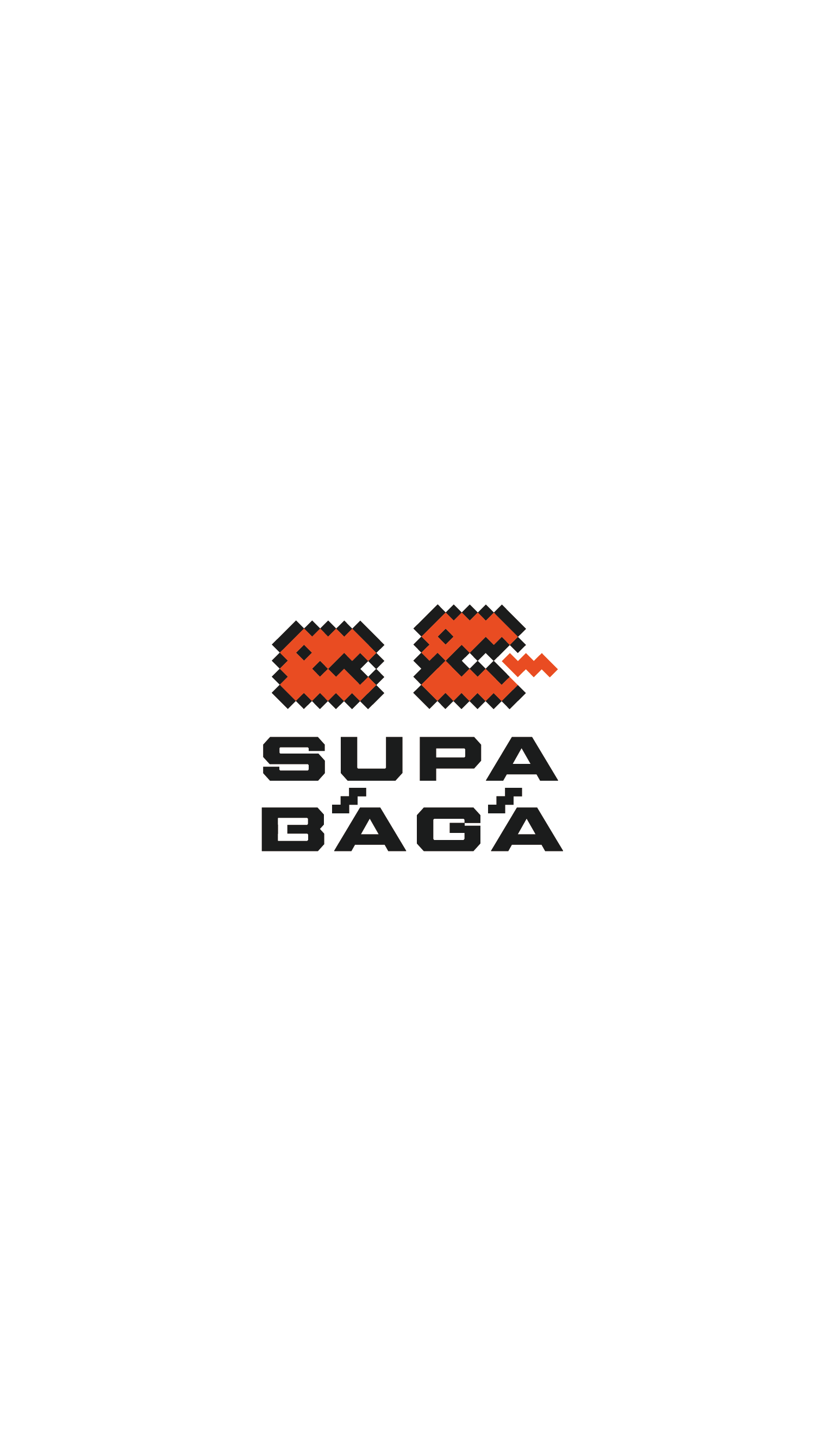 SUPA BĀGĀ logo on white