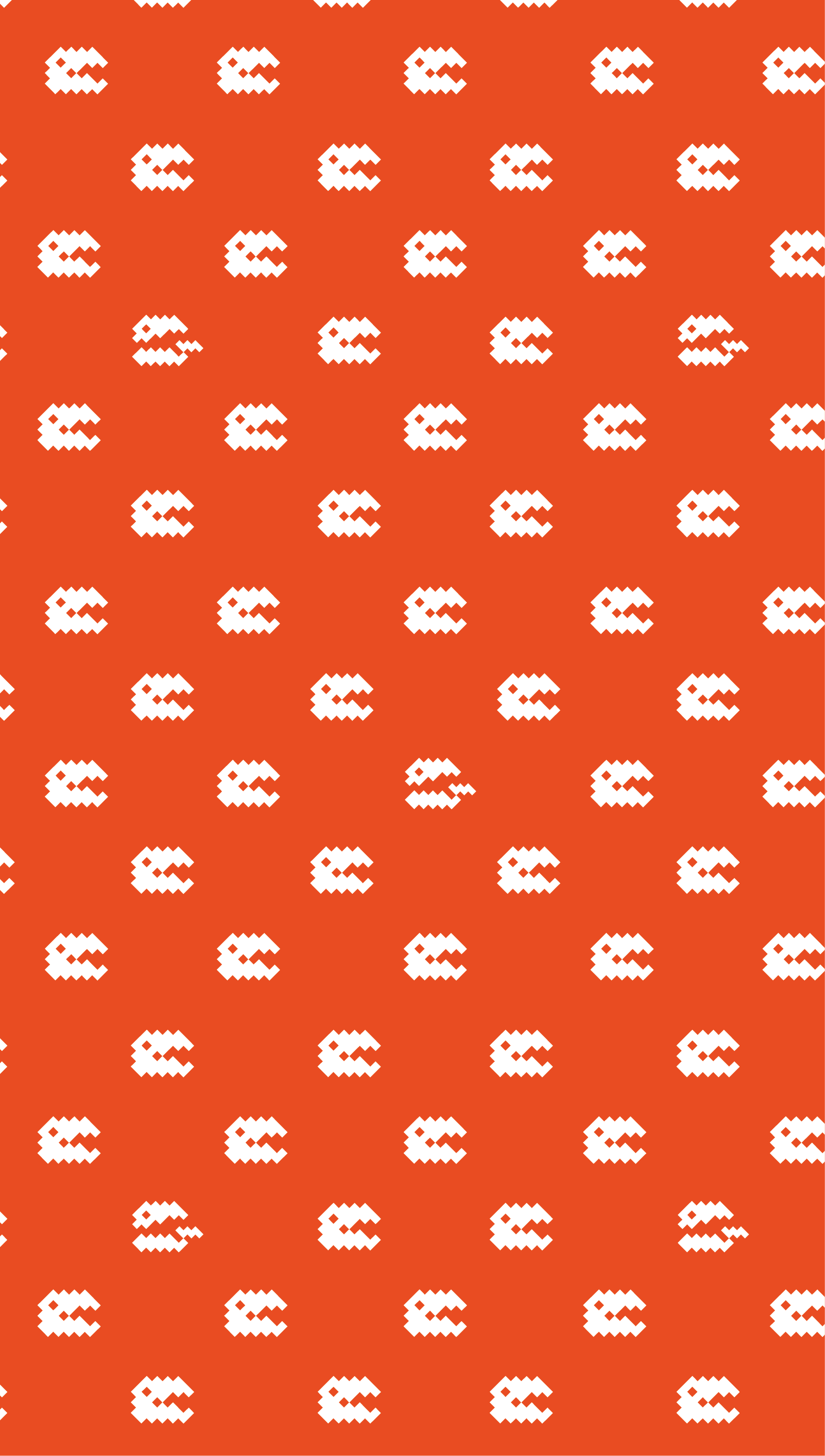 SUPA BĀGĀ pixel pattern in orange